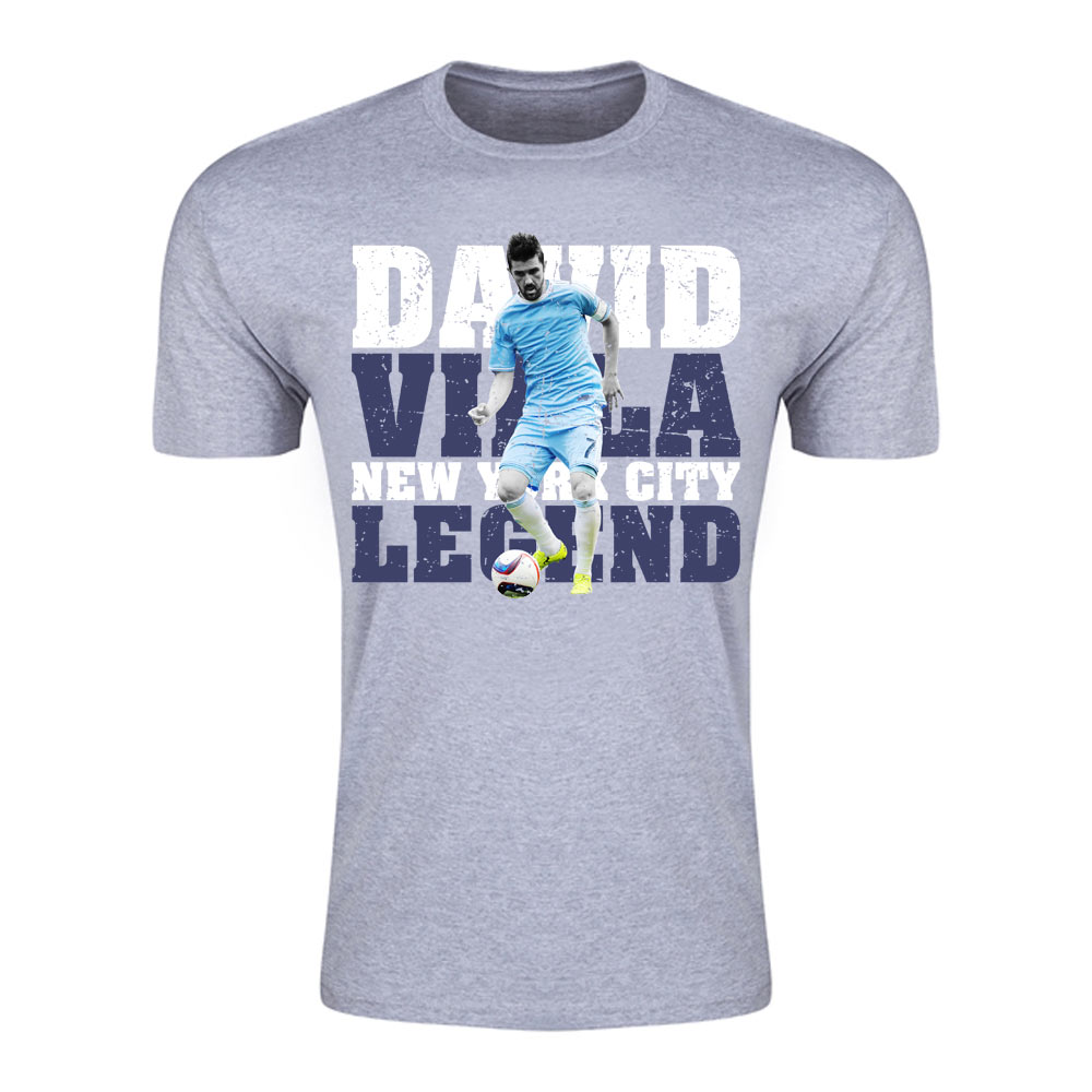 David Villa New York City Legend T-Shirt (Grey) - Kids