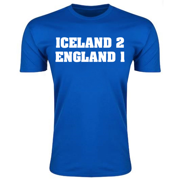 Iceland 2 England 1 T-Shirt (Blue)