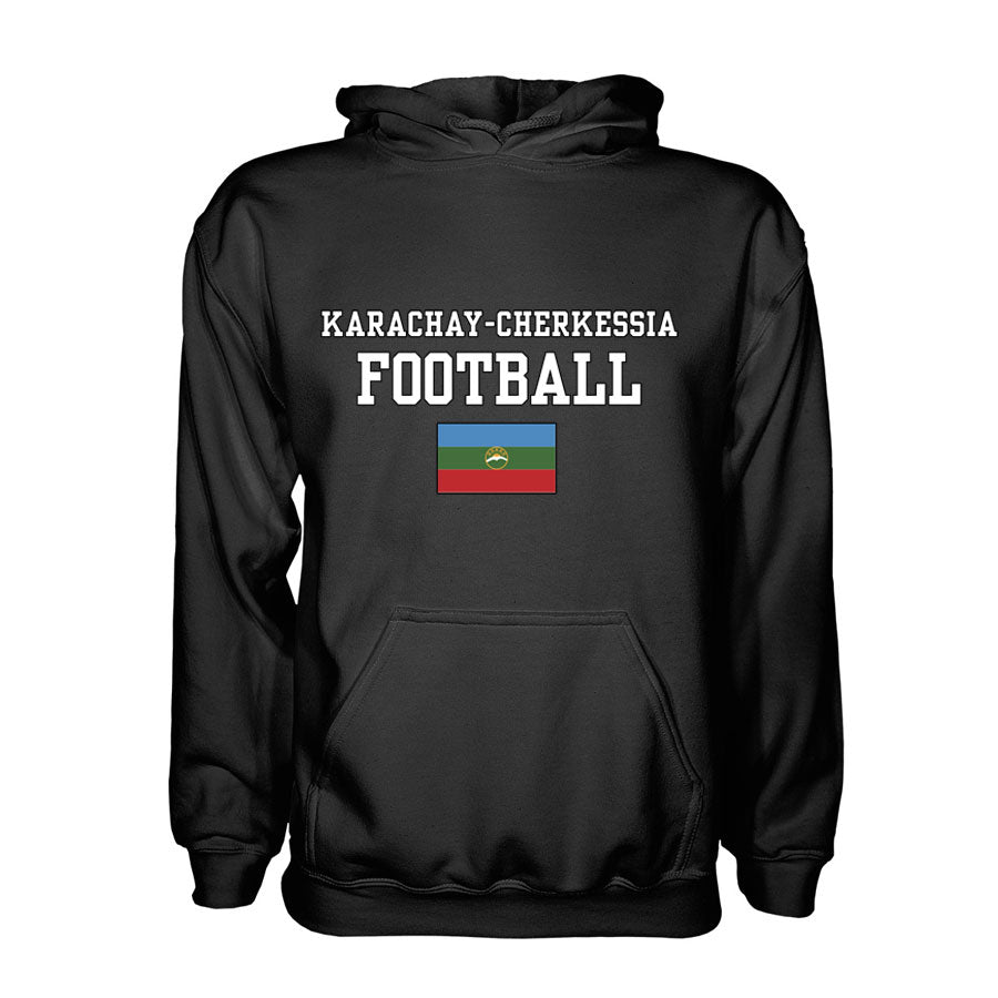 Karachay-Cherkessia Football Hoodie - Black