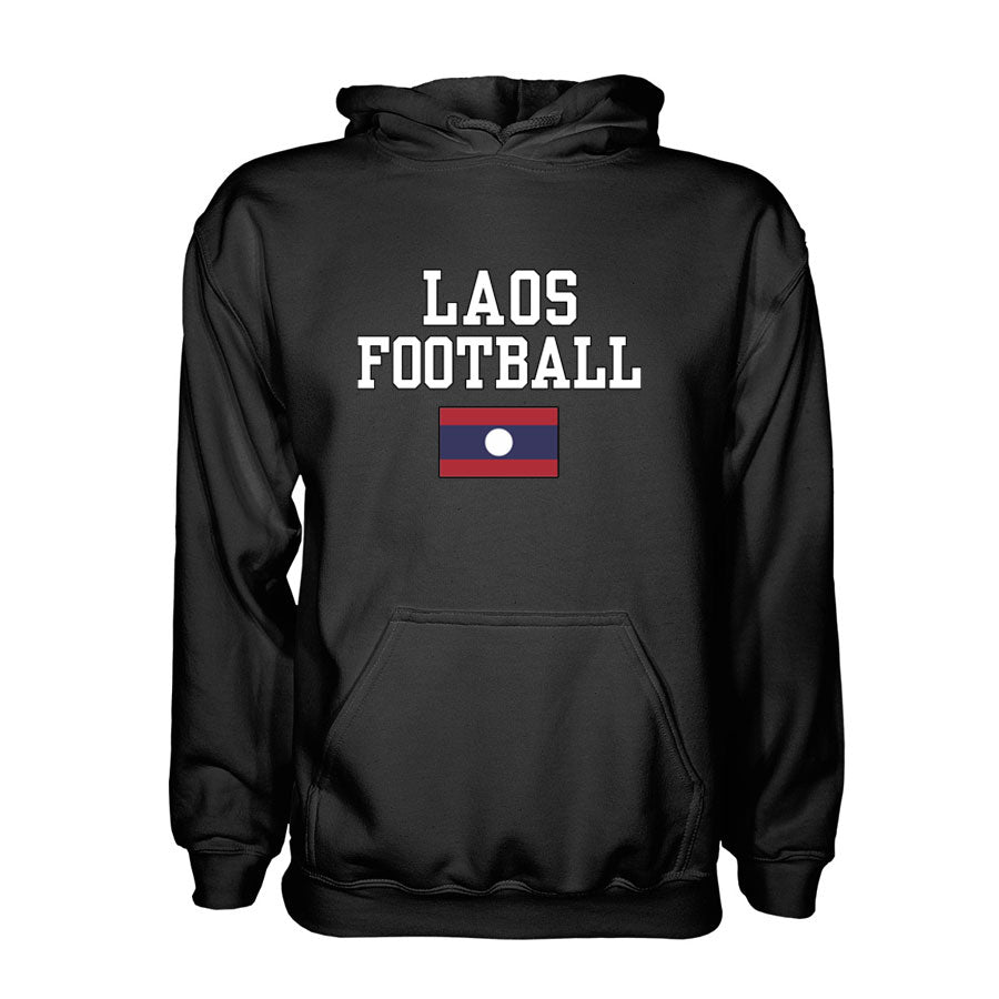 Laos Football Hoodie - Black