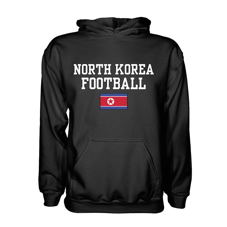 North Korea Football Hoodie - Black