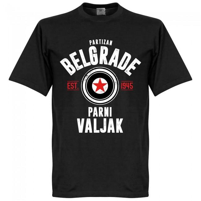 Partizan Belgrade Established T-Shirt - Black