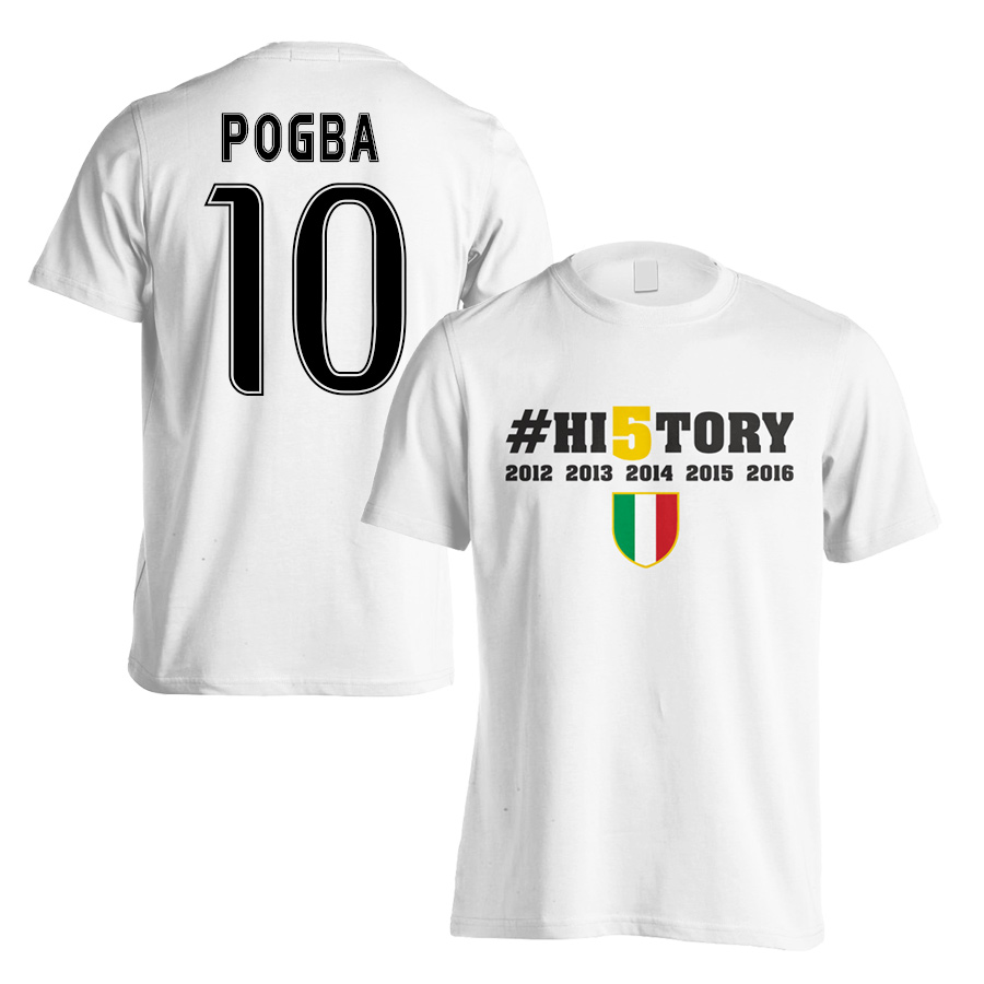 Juventus History Winners T-Shirt (Pogba 10) - White