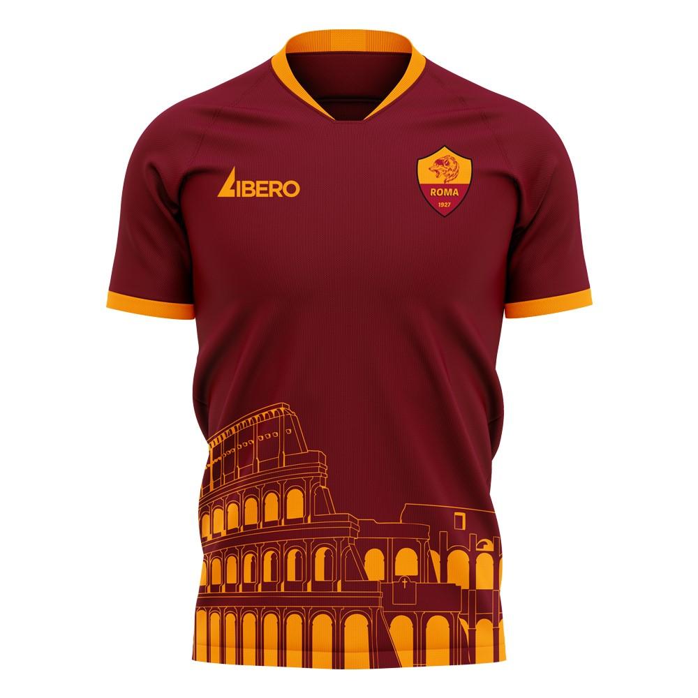 Roma 2024-2025 Home Concept Football Kit (Libero) - No Sponsor - Womens