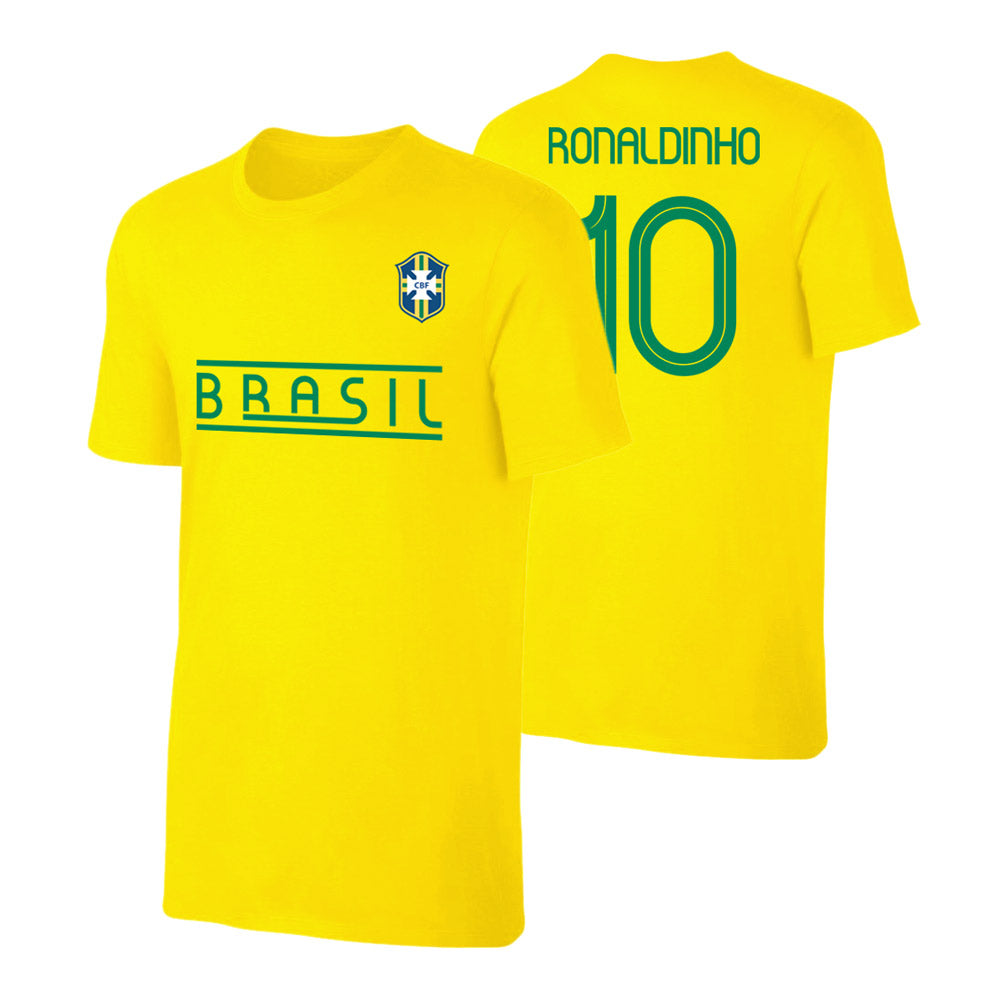 Brasil CA2019 \'Qualifiers\' t-shirt RONALDINHO - Yellow