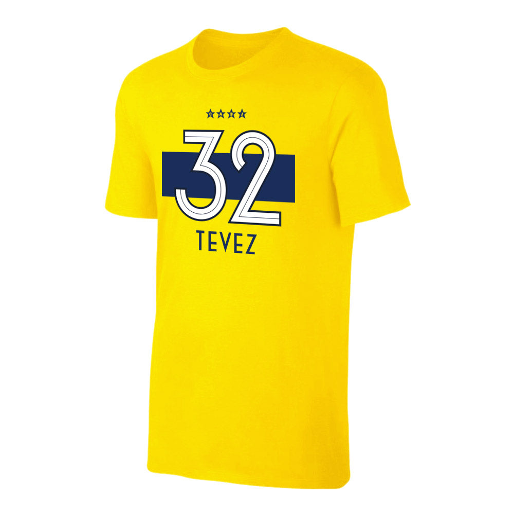 Boca Juniors \'Shirt 19\' t-shirt TEVEZ - Yellow