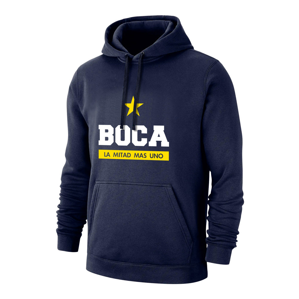 Boca Juniors \'Estrella\' footer with hood - Dark blue