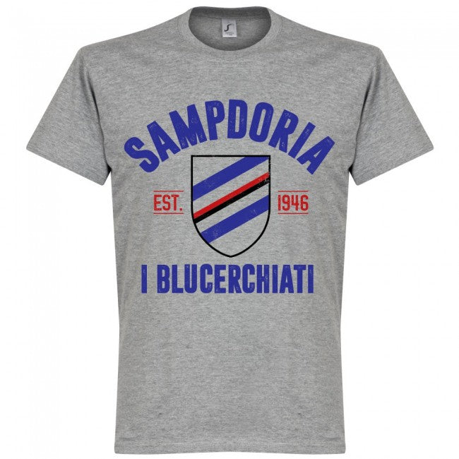 Sampdoria Established T-Shirt - Grey