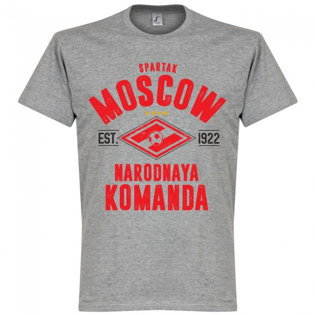 Spartak Moscow Established T-Shirt - Grey