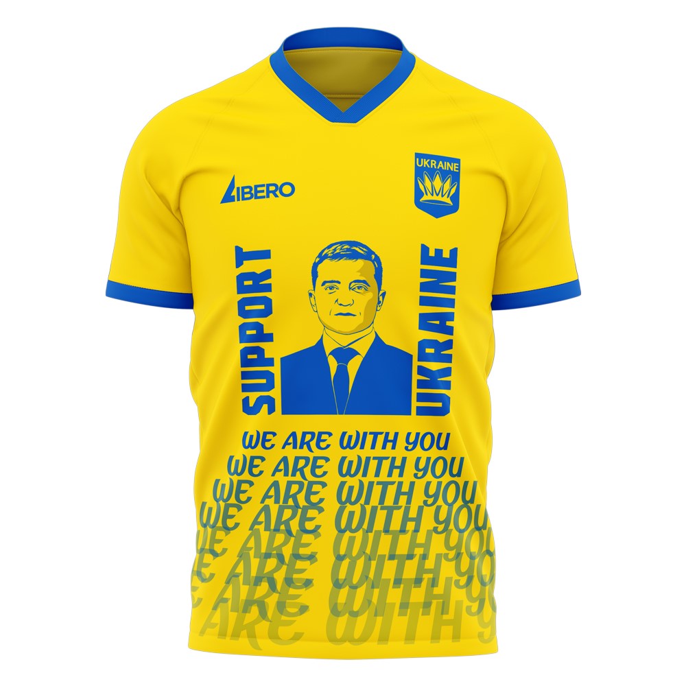 We Are With You Ukraine Concept Football Kit (Libero)