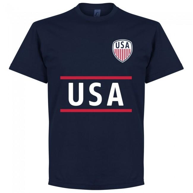 USA Clint Dempsey 8 Team T-Shirt - Navy