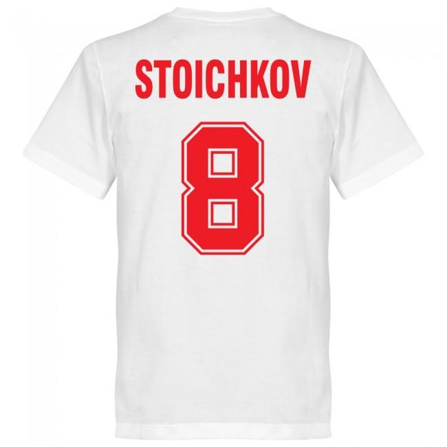 Bulgaria Stoichkov No.8 Team T-shirt - White