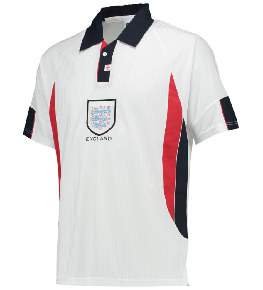 Score Draw England World Cup 1998 Home Shirt (Beckham 7)