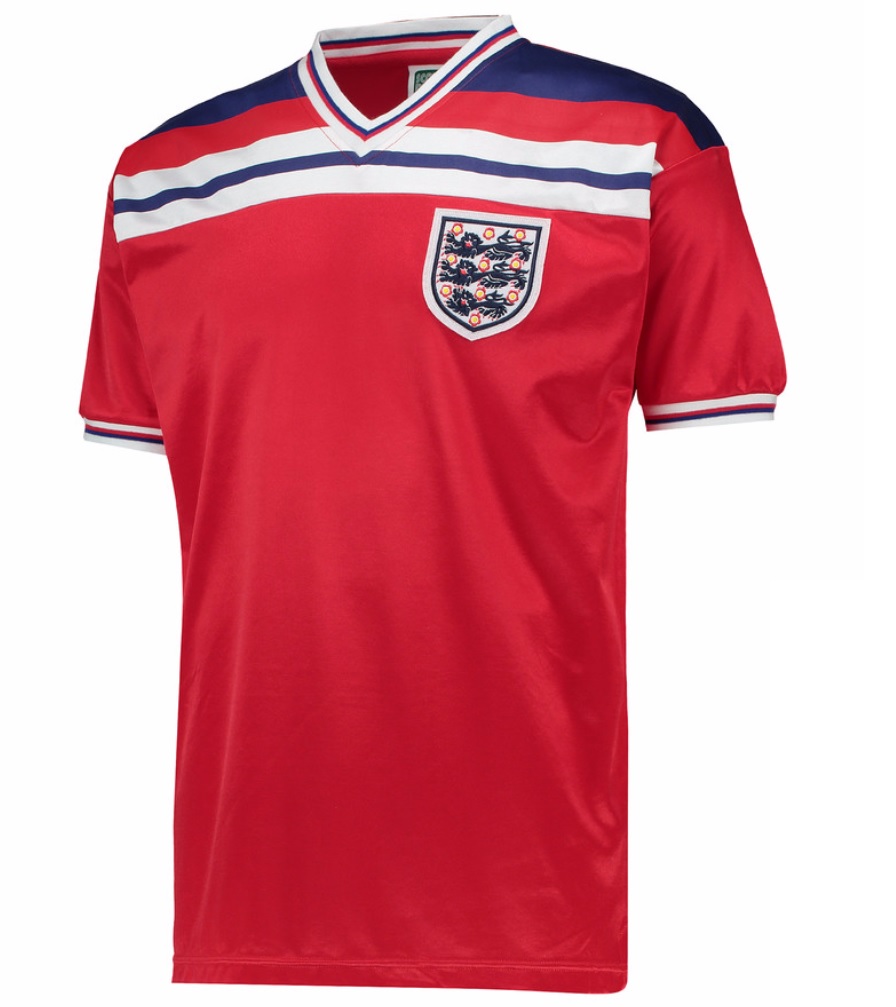 Score Draw England World Cup 1982 Away Shirt (Neal 14)