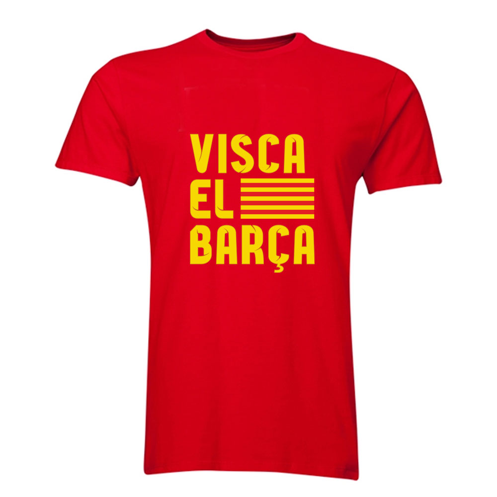 Lionel Messi Visca El Barca Hero T-Shirt (Red)