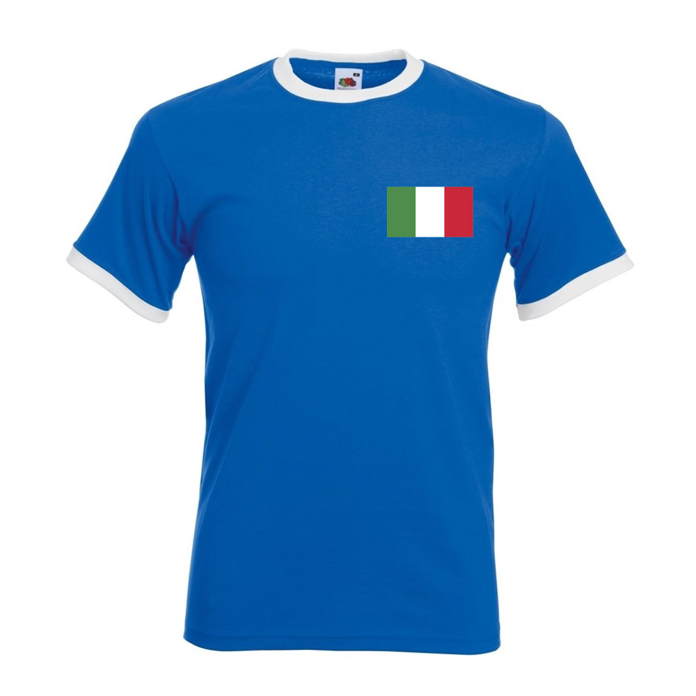 Mario Balotelli Italy Ringer Tee (blue)