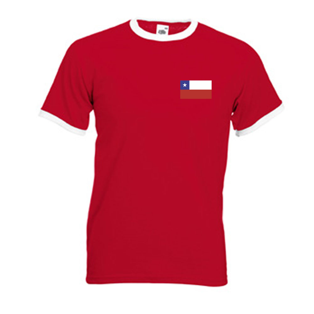 Alexis Sanchez Chile Ringer Tee (red)