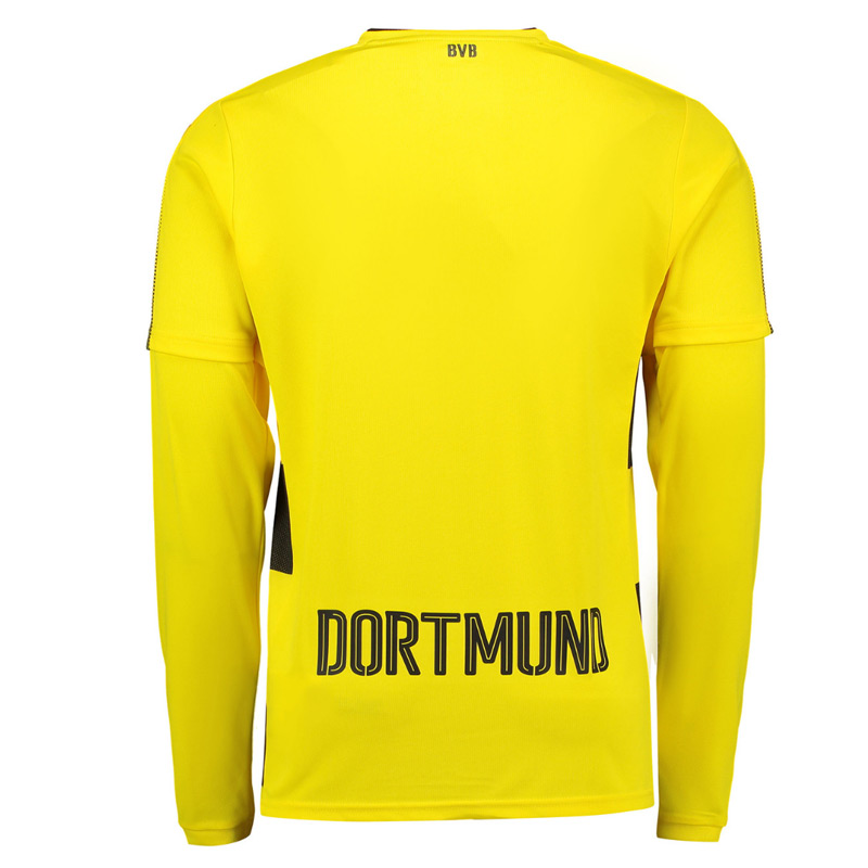 2017-18 Borussia Dortmund Long Sleeve Home Shirt (Sokratis 25)