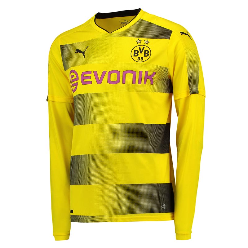 2017-18 Borussia Dortmund Long Sleeve Home Shirt (Bartra 5)