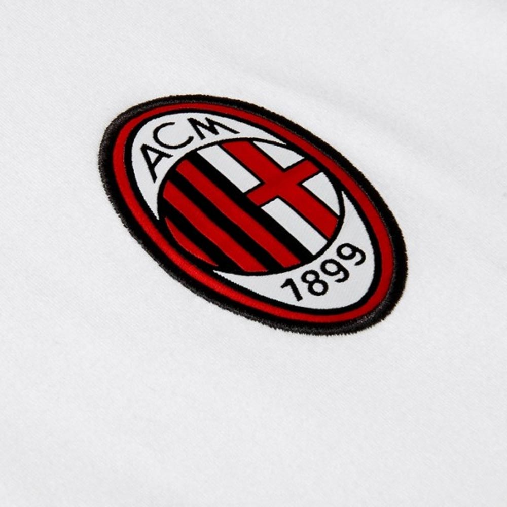 2017-2018 AC Milan Adidas Training Tee (White) - Kids