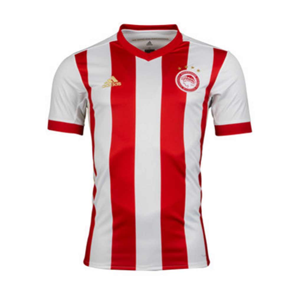 2017-2018 Olympiakos Adidas Home Football Shirt