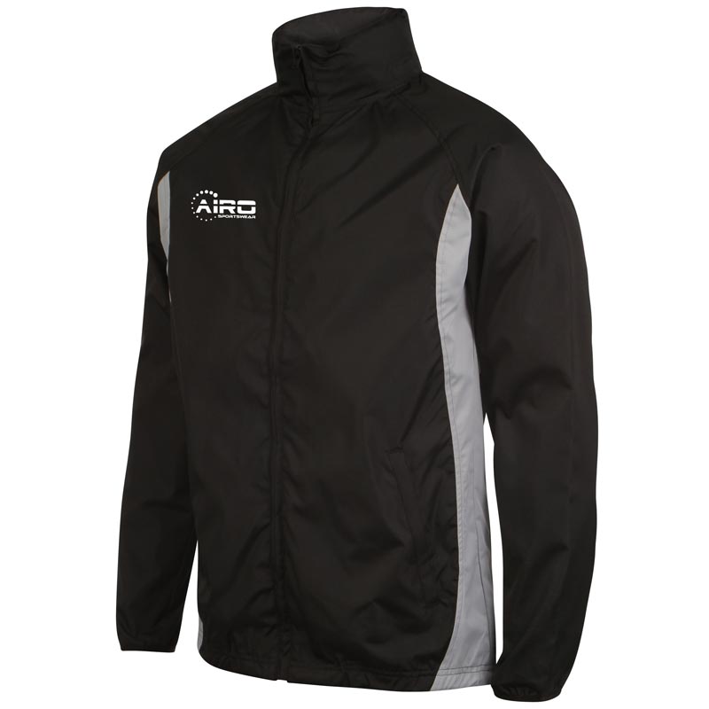 Airo Sportswear Tracksuit Top (Black-Silver)