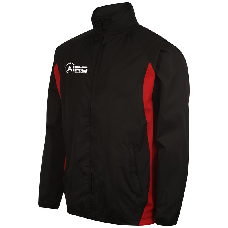 Airo Sportswear Tracksuit Top (Black-Red)