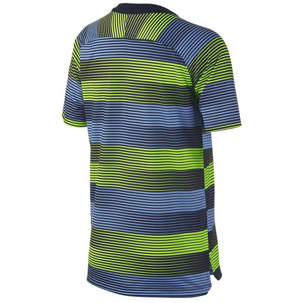 2018-2019 Man City Nike Pre-Match Training Shirt (Volt-blue)