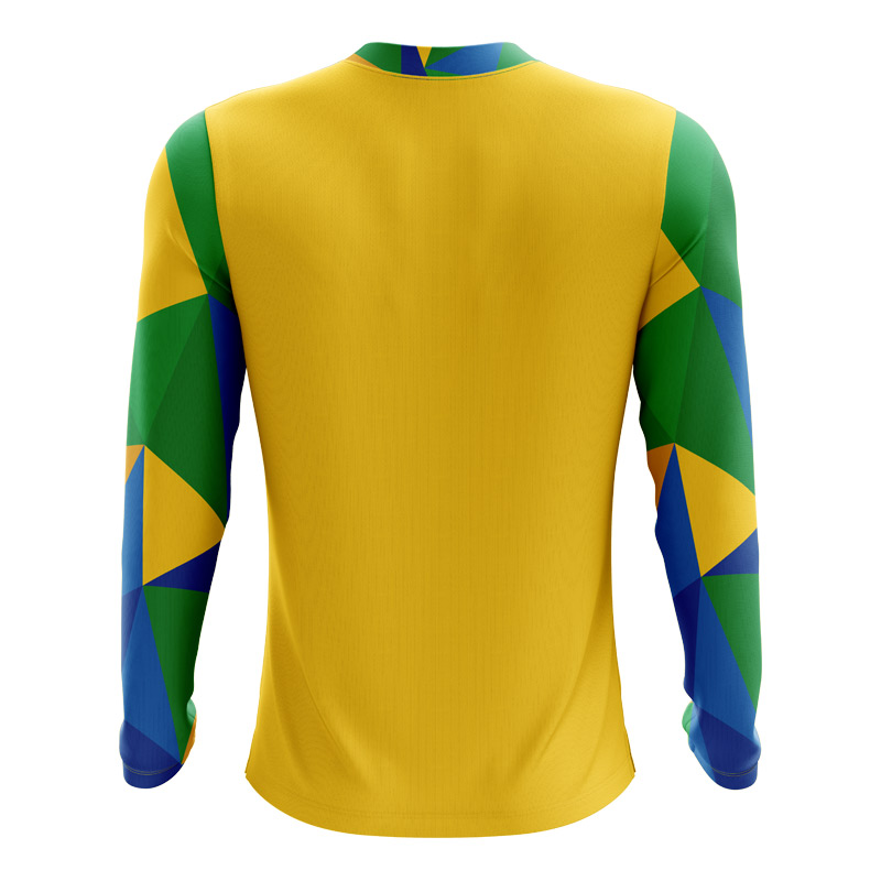 2025-2026 Brazil Long Sleeve Home Concept Football Shirt (Kids)