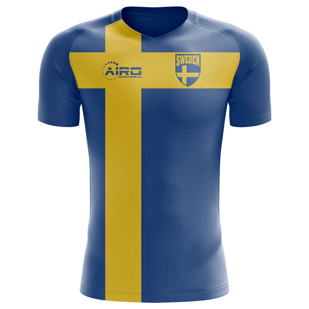 2024-2025 Sweden Flag Concept Football Shirt (Your Name)