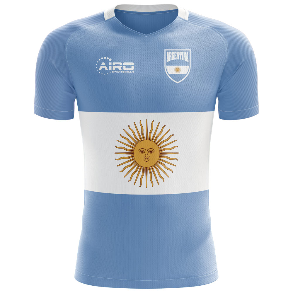 2024-2025 Argentina Flag Concept Football Shirt (Your Name) -Kids