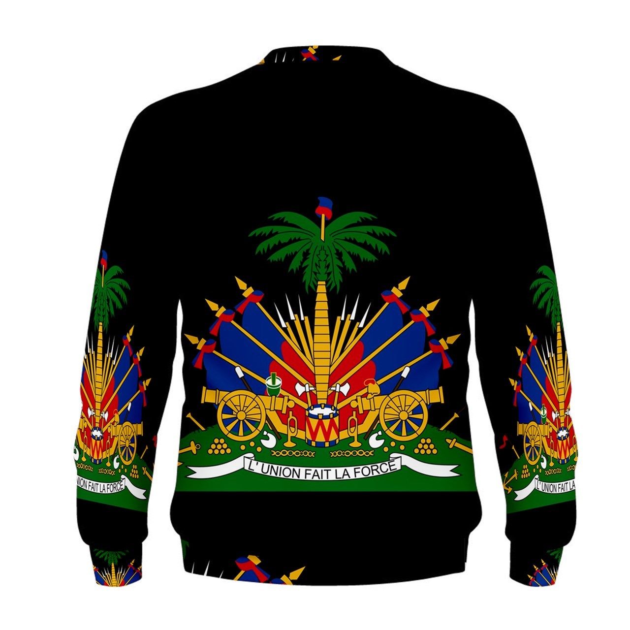 Haiti Coat Of Arms Sublimated Sweatshirt