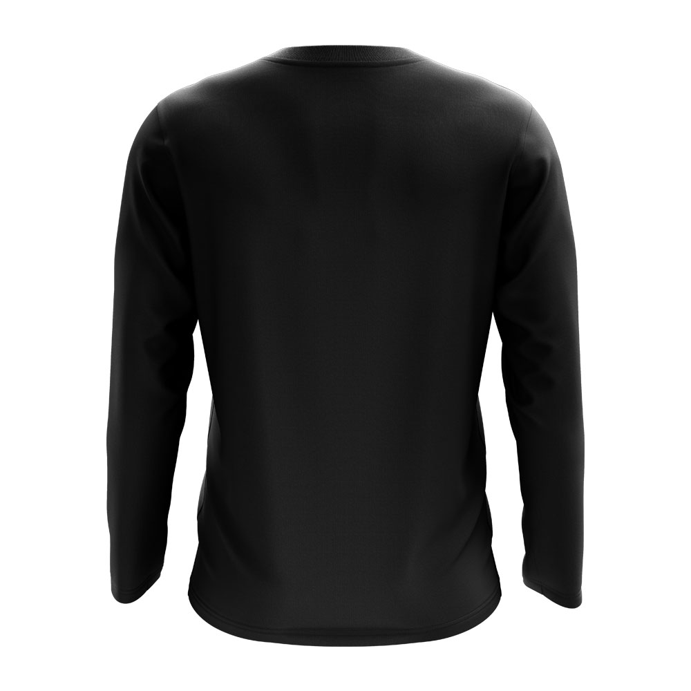 Vanuatu Core Football Country Long Sleeve T-Shirt (Black)