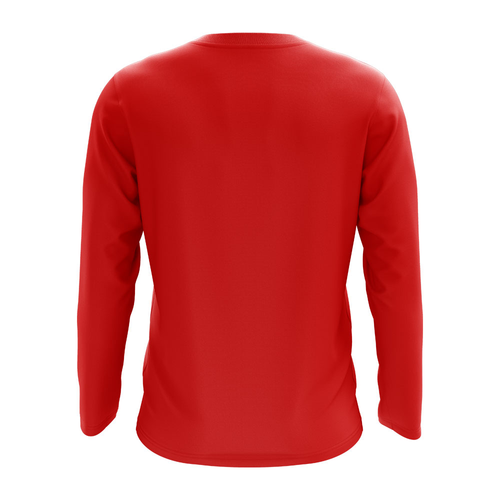 China Core Football Country Long Sleeve T-Shirt (Red)