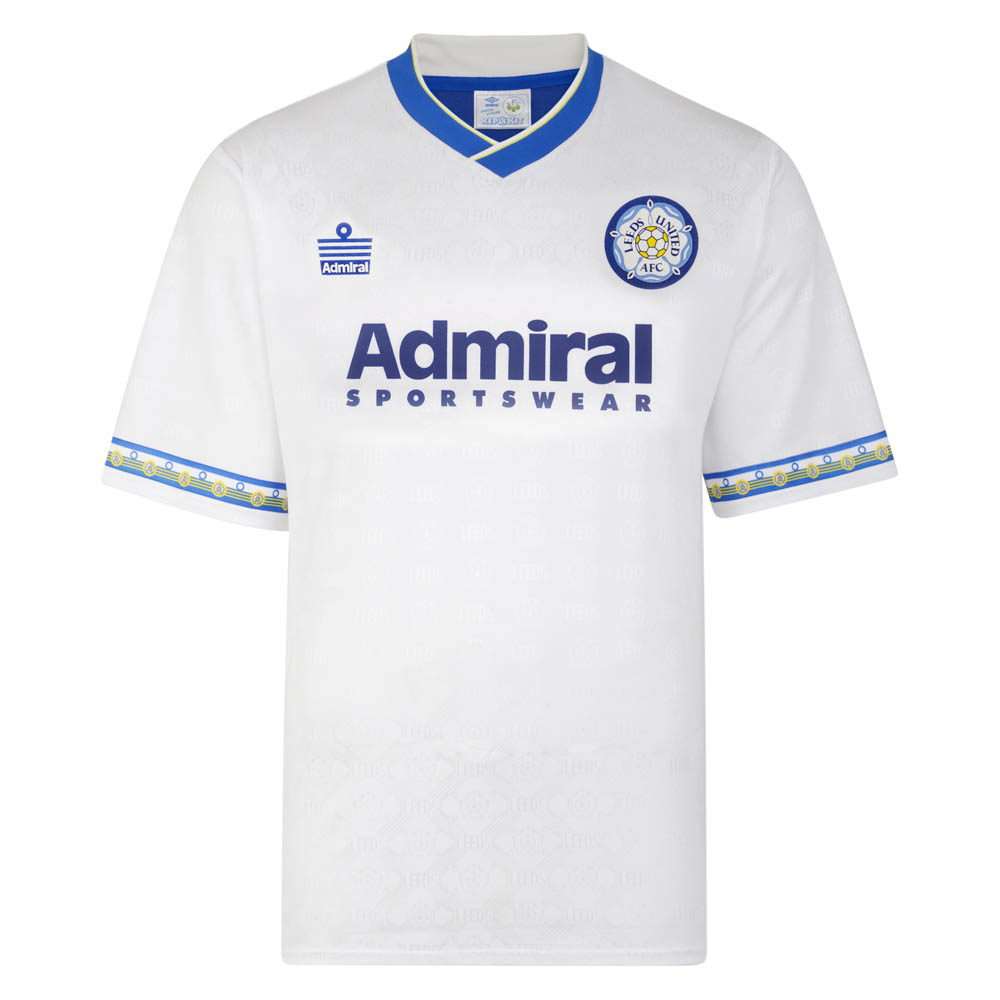 Score Draw Leeds United 1993 Admiral Retro Football Shirt (HARTE 3)