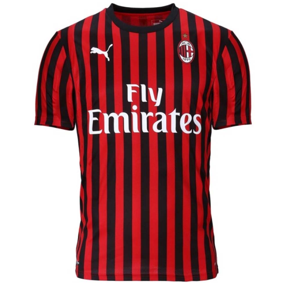 2019-2020 AC Milan Puma Authentic Home Football Shirt (RIVERA 10)