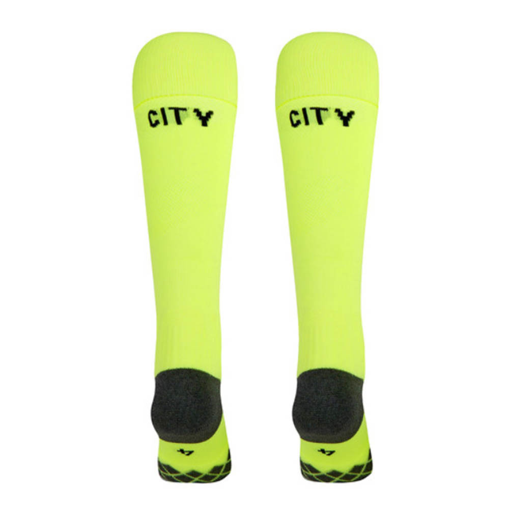 2019-2020 Manchester City Third Football Socks Yellow (Kids)