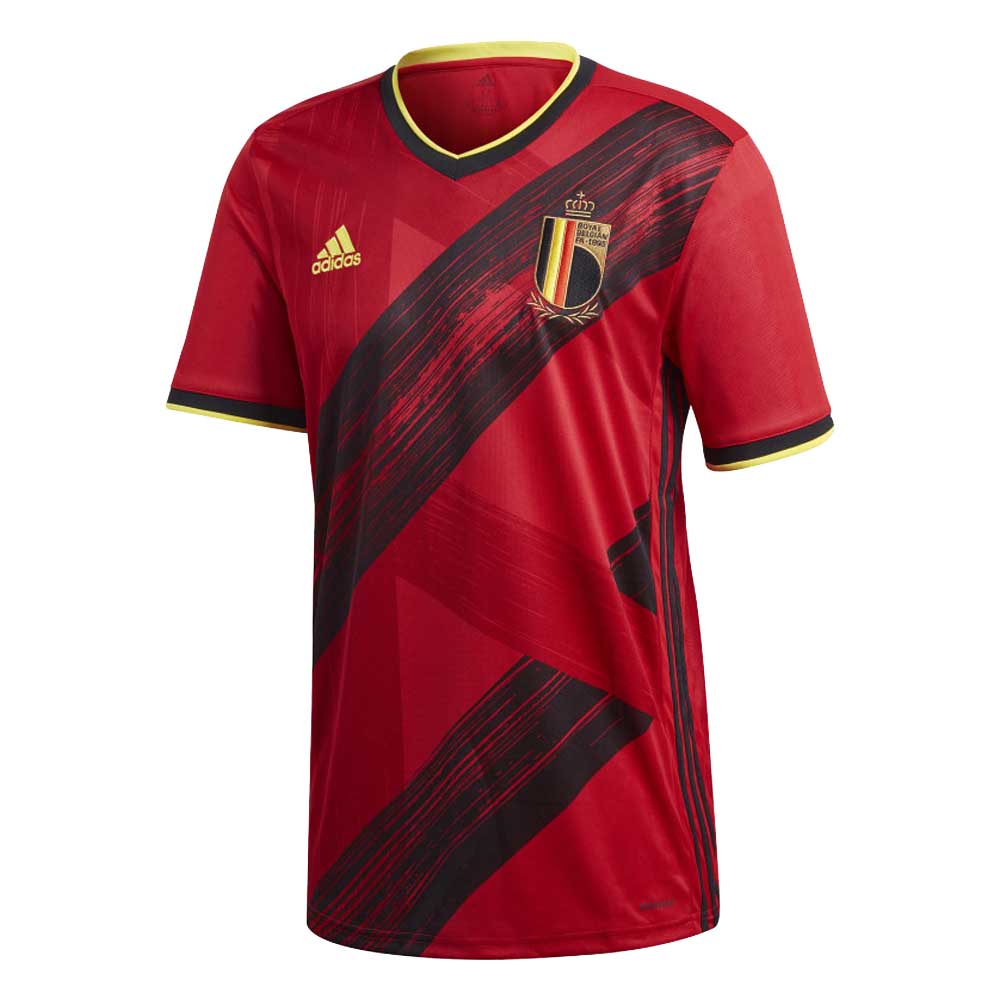 2020-2021 Belgium Home Adidas Football Shirt (E HAZARD 10)