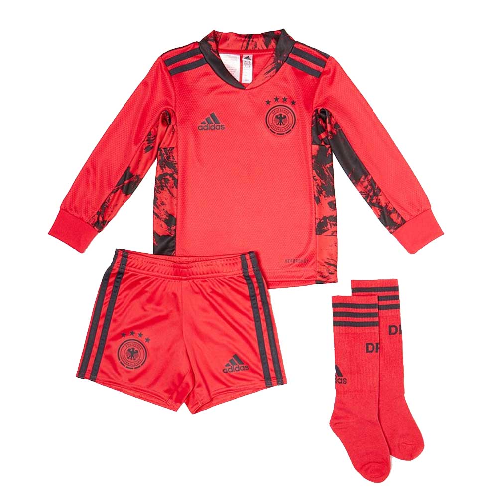 2020-2021 Germany Home Adidas Goalkeeper Mini Kit (Ter Stegen 22)