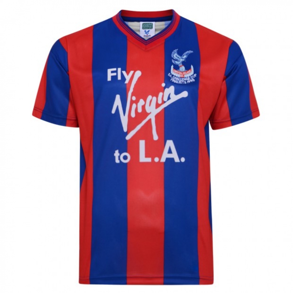 Score Draw Crystal Palace 1990 FA Cup Final Retro Football Shirt (Gray 4)