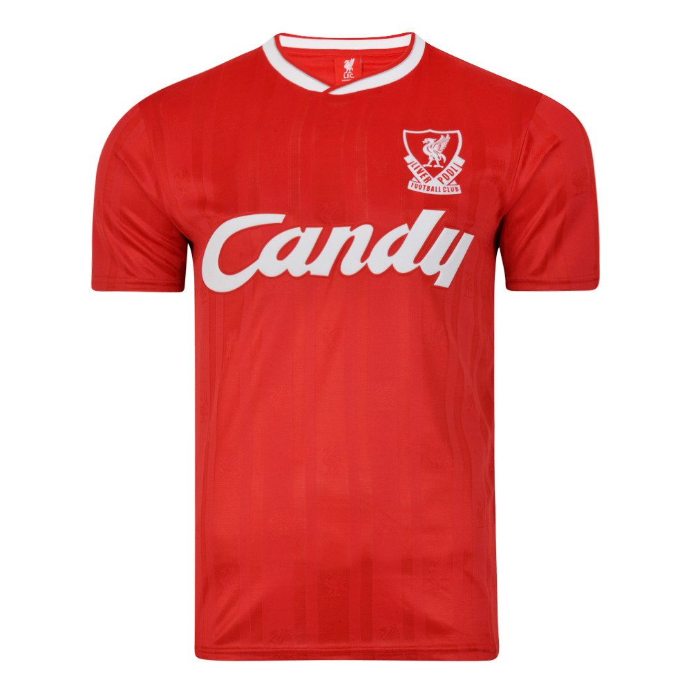 Score Draw Liverpool FC 1989 Retro Football Shirt (BARNES 10)