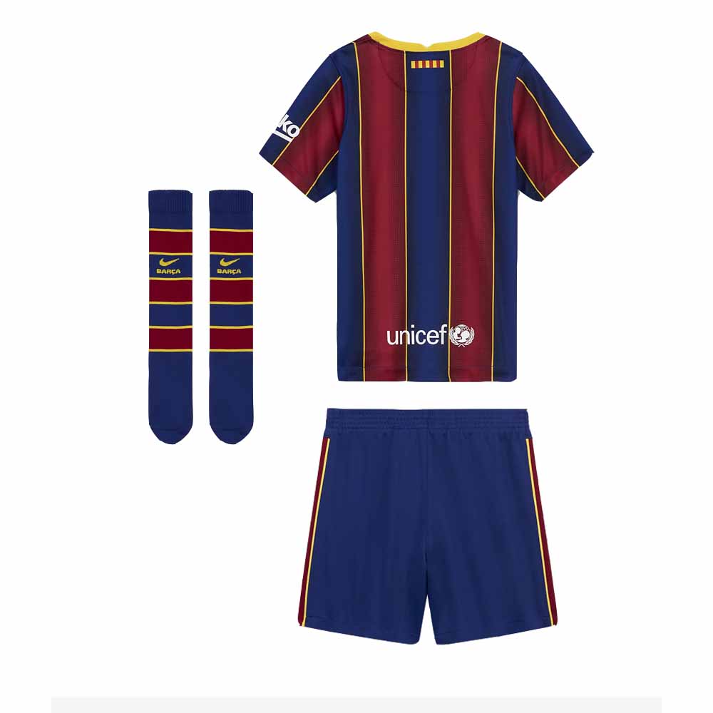 2020-2021 Barcelona Home Nike Little Boys Mini Kit (DEMBELE 11)