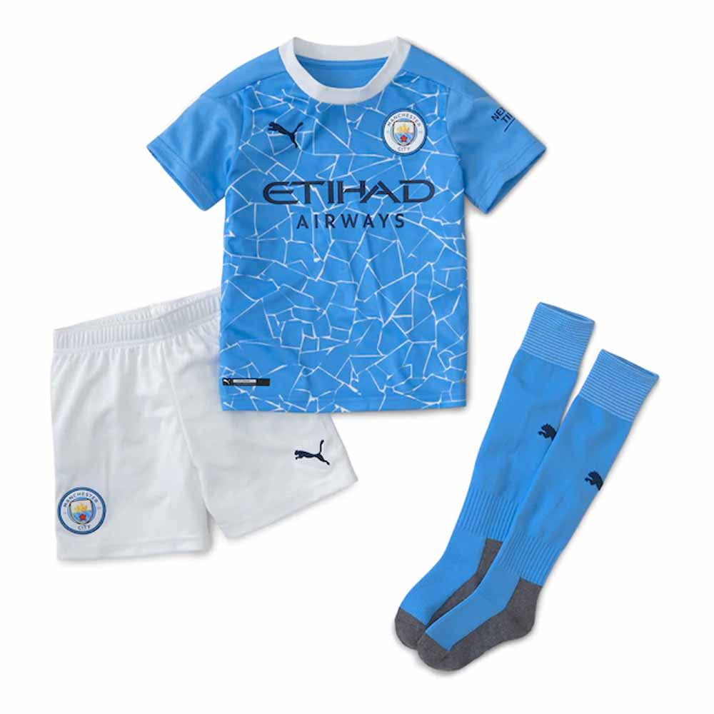 2020-2021 Manchester City Home Little Boys Mini Kit (RICHARDS 2)