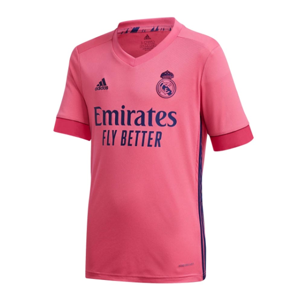 2020-2021 Real Madrid Adidas Away Shirt (Kids) (SOLARI 21)