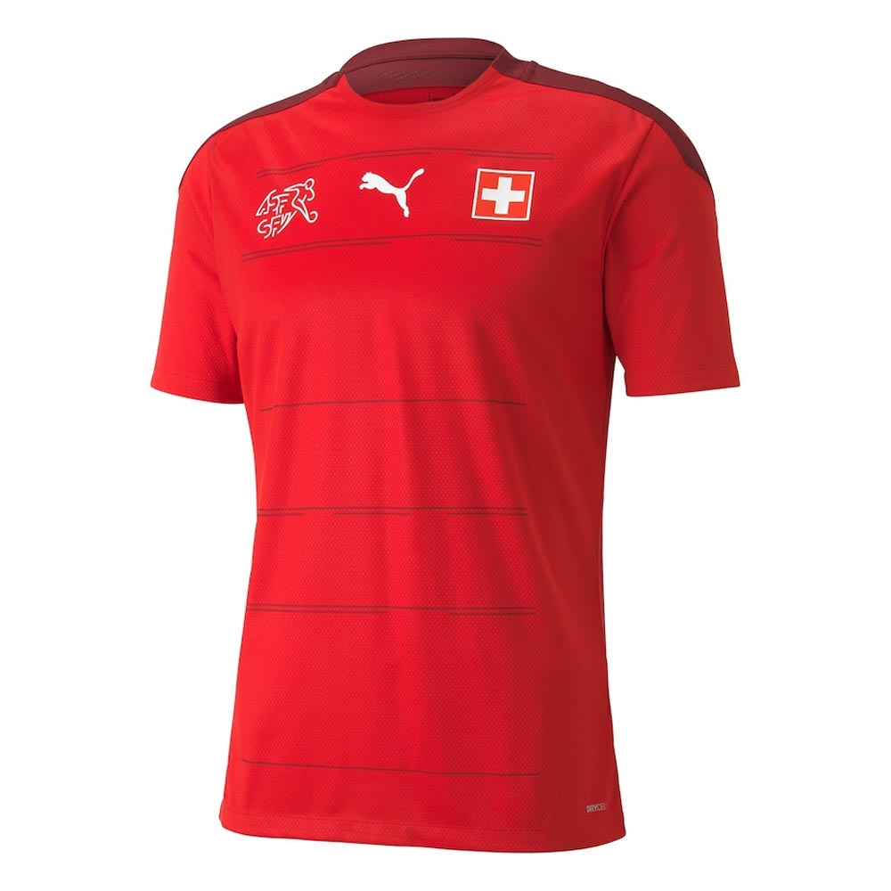 2020-2021 Switzerland Home Puma Football Shirt (Kids) (EMBOLO 7)