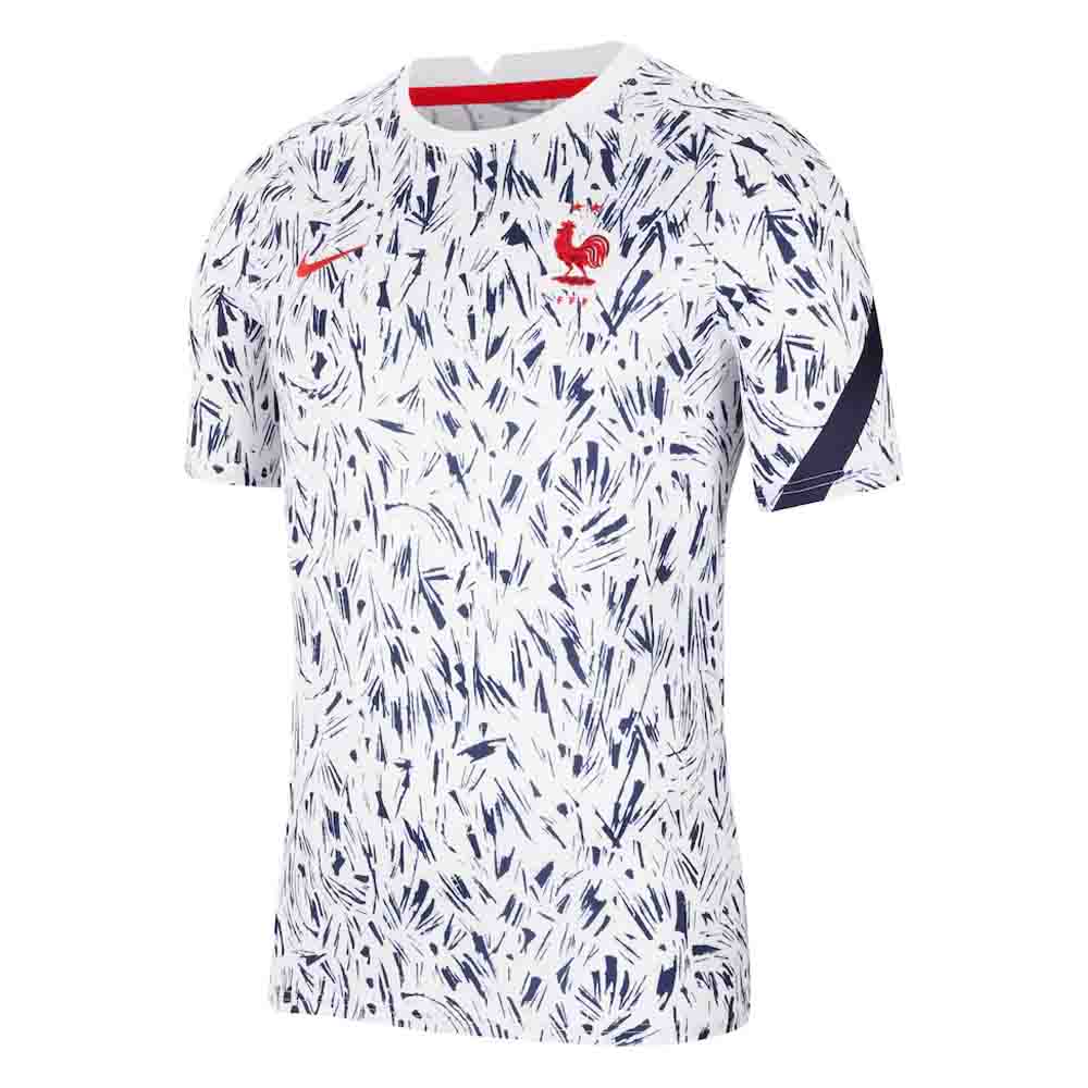 2020-2021 France Nike Dry Pre-Match Training Shirt (White) (CANTONA 7)