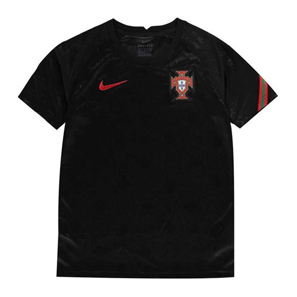 2020-2021 Portugal Pre-Match Training Shirt (Black) - Kids (J.Moutinho 8)