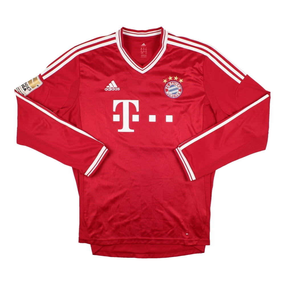 Bayern Munich 2013-14 Home Long Sleeve Shirt (Robben #10) ((Very Good) XL)