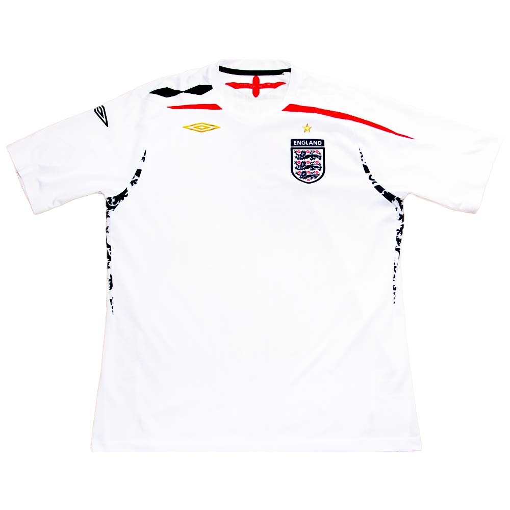 England 2007-09 Home Shirt (XL) (Good) (Hurst 10)