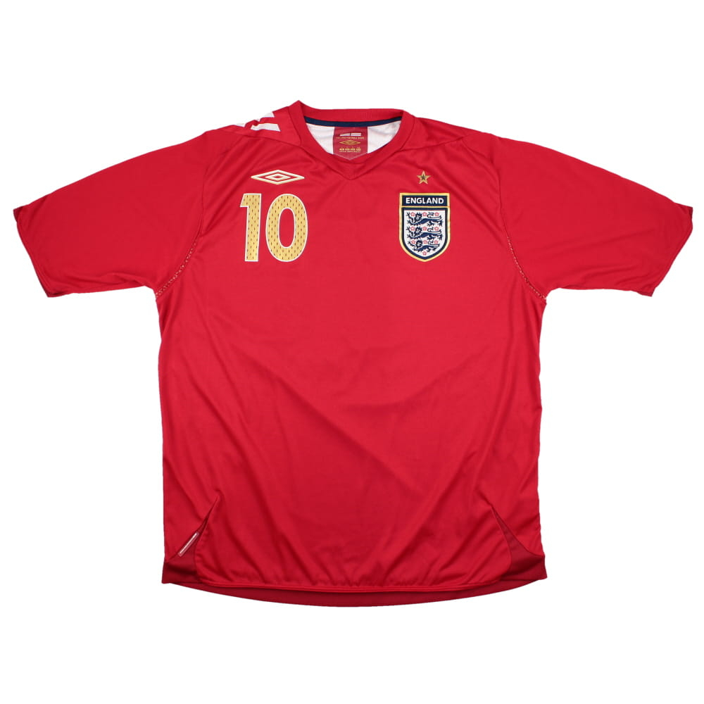 England 2006-08 Away Shirt (XL) Owen #10 (Excellent)